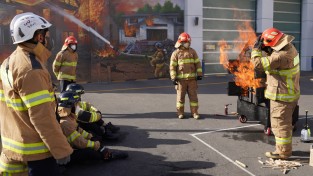 의창소방서, 화재시뮬레이터 활용 화재대응훈련