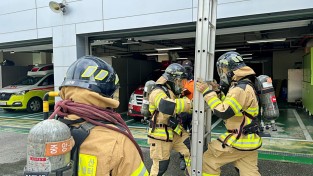 마산소방서, 화재 대응능력 향상을 위한 전술훈련평가