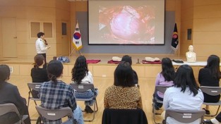 의창소방서, 고향의 봄 유치원 교직원 대상 심폐소생술 교육