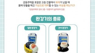 ​성산소방서, 완강기 사용법 홍보