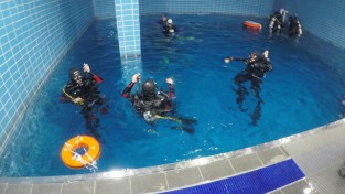성산소방서, 해빙기 대비 구조대원 수난구조 맹훈련