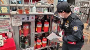 창원소방본부, 겨울철 화재예방을 위한 전통시장 ‘소방안전점검의 날’ 운영