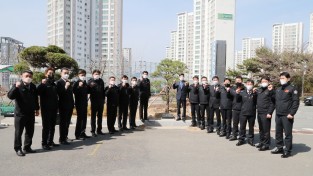 창원소방본부, 출범 10주년 기념식수 행사 개최