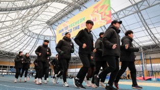 예천군, 매서운 한파 녹이는 육상 동계전지훈련 열기로 후끈