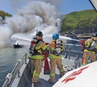 마산소방서, 어업작업용 바지 화재 위험 대비 전문기관 합동점검 실시
