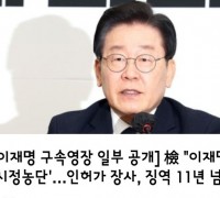 <이재명 구속영장 일부 공개>