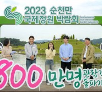 [순천시] 2023순천만국제정원박람회, '목표 관람객 800만' 넘어섰다